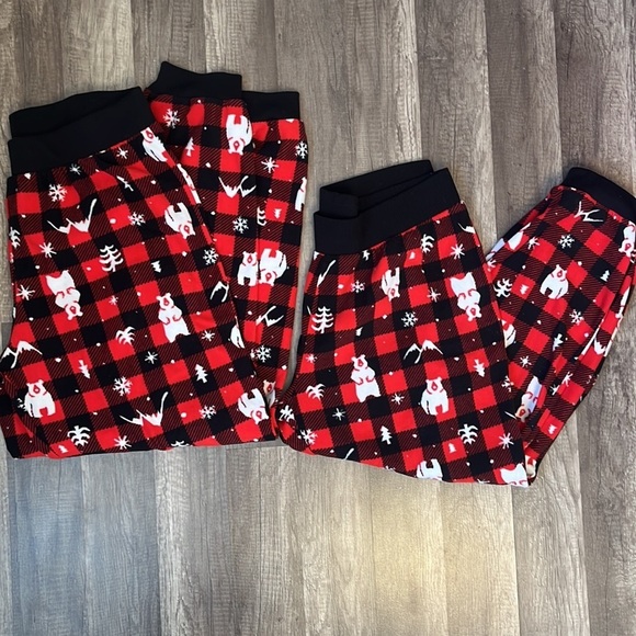 Wondershop Holiday Christmas Buffalo Plaid Fleece Pajama Bottoms - Picture 8 of 8